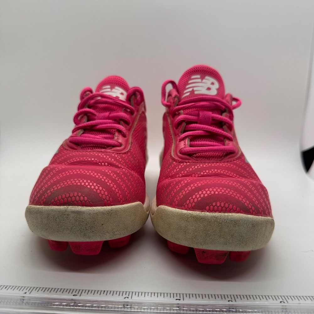 New Balance Turf Shoes‎ Pink Molded Cleats Soccer Baseball Girls Size 13 US - Picture 2 of 10